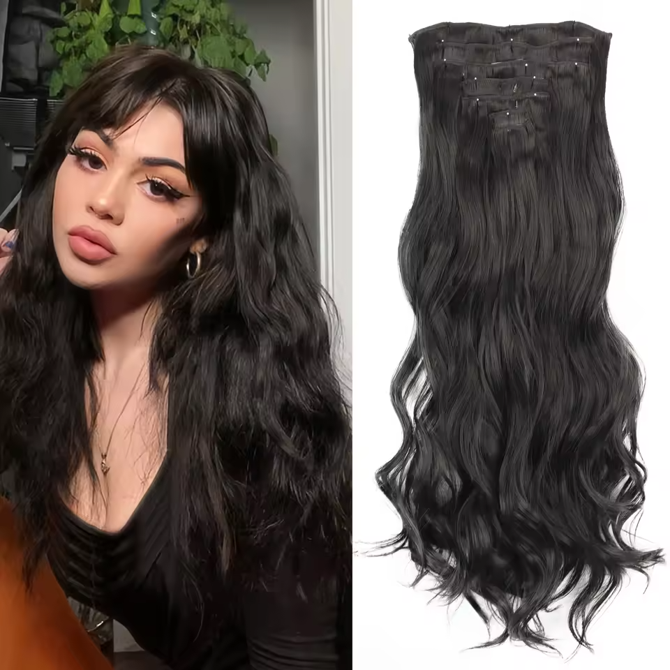 black with burgundy tint hair