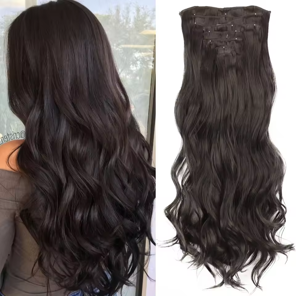 Hair Extension Black Long Straight