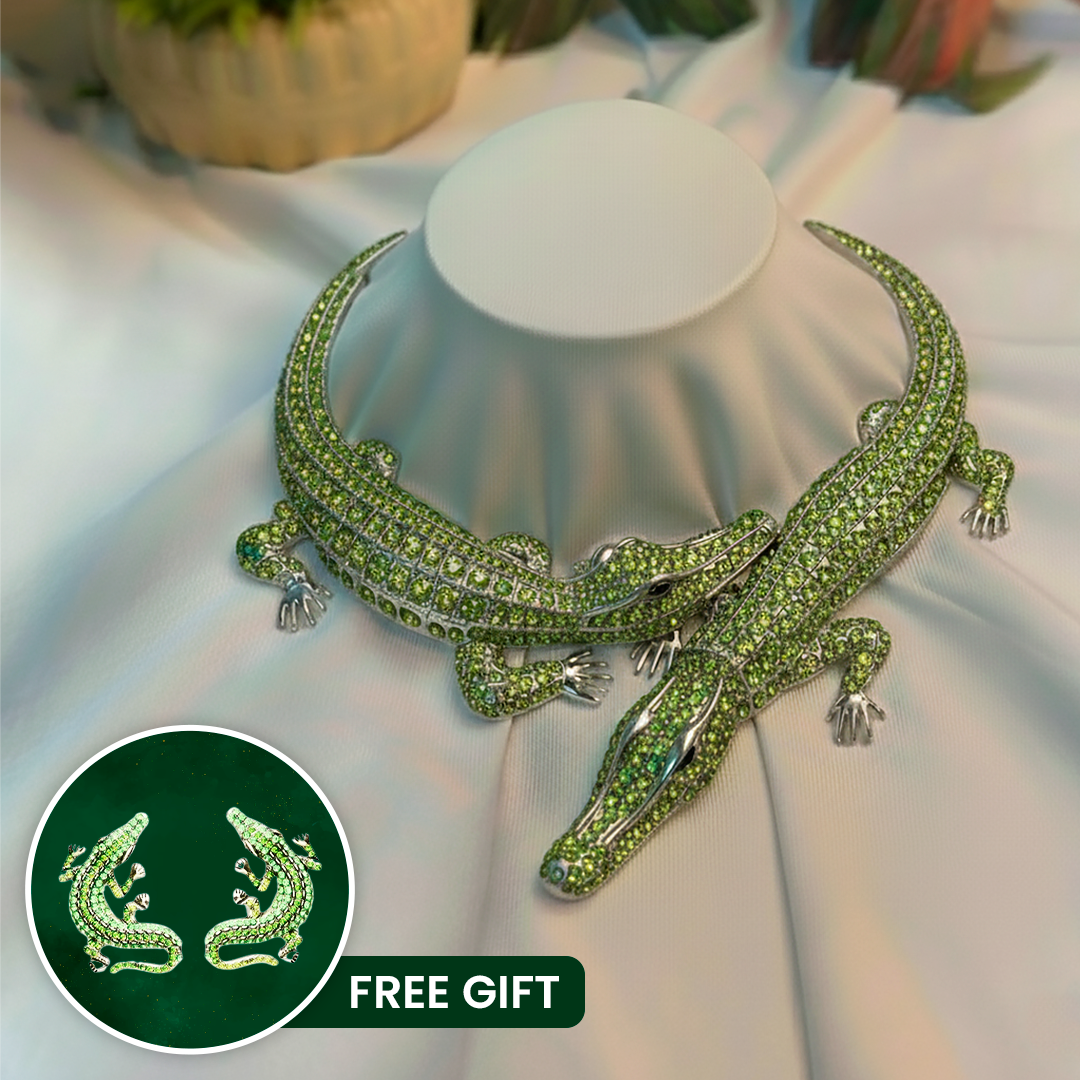 Alligator Necklace for Women | Stylish Crocodile Necklace | Gift idea for Her