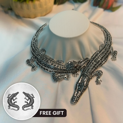 Alligator Necklace for Women | Stylish Crocodile Necklace | Gift idea for Her