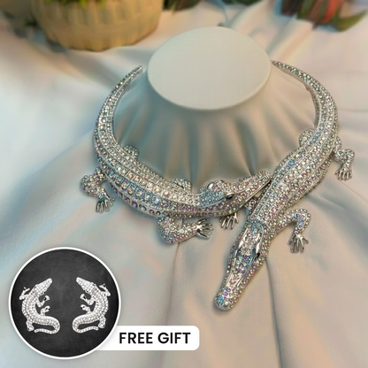 Alligator Necklace for Women | Stylish Crocodile Necklace | Gift idea for Her
