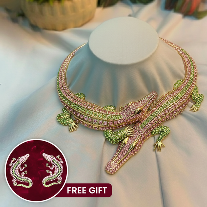 Alligator Necklace for Women | Stylish Crocodile Necklace | Gift idea for Her