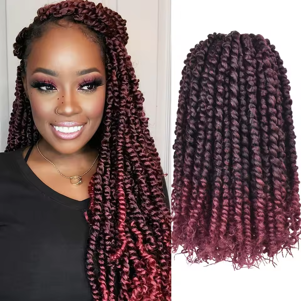 Burgundy Ombre Twist