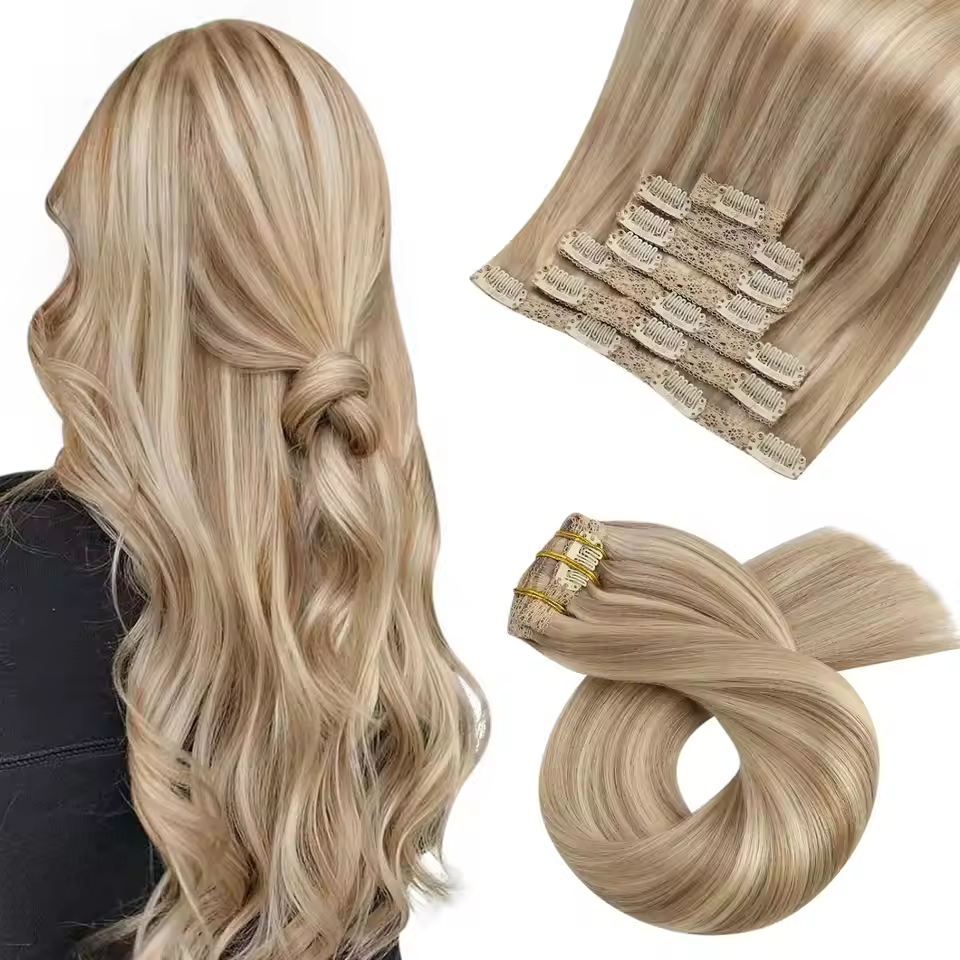 chestnut brown clip extension