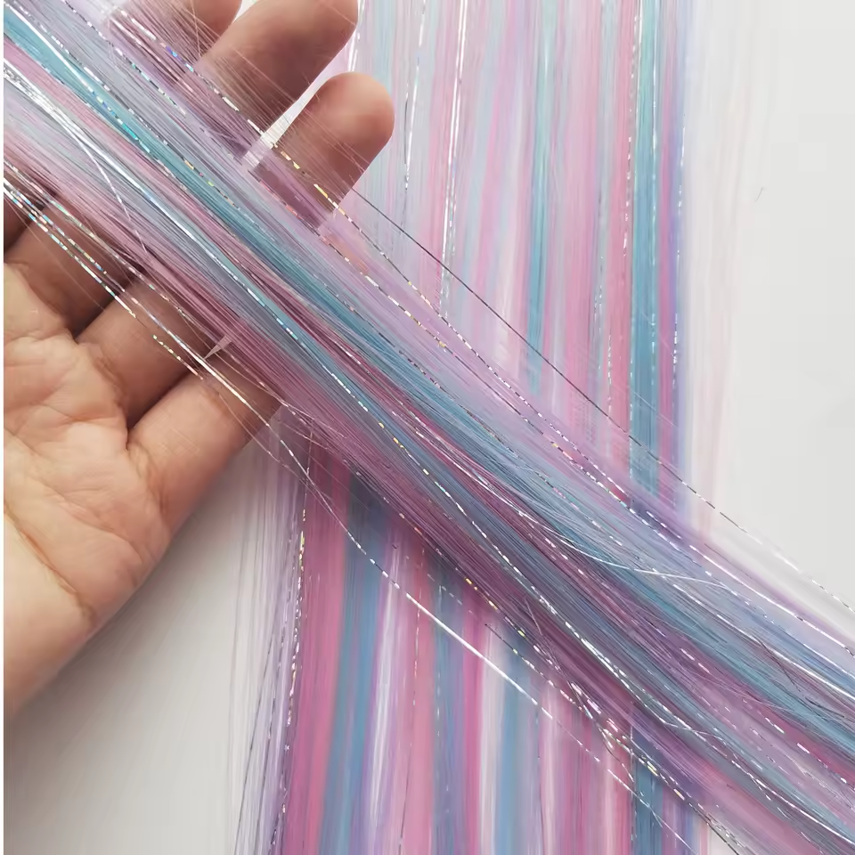 Crystal Lilac colored hair extensions