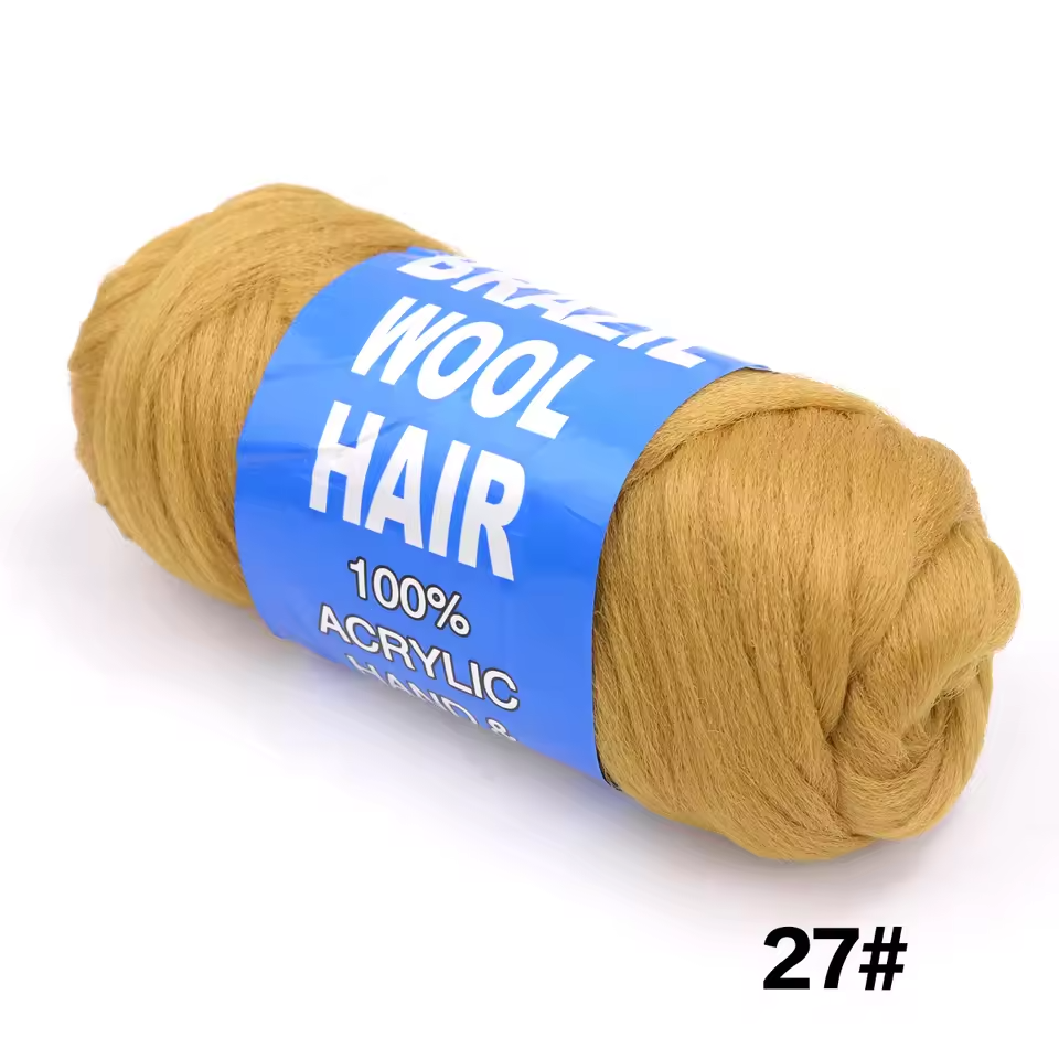 honey blonde brazil wool hair