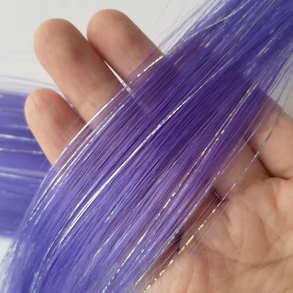 Lavender Mist colored hair extensions
