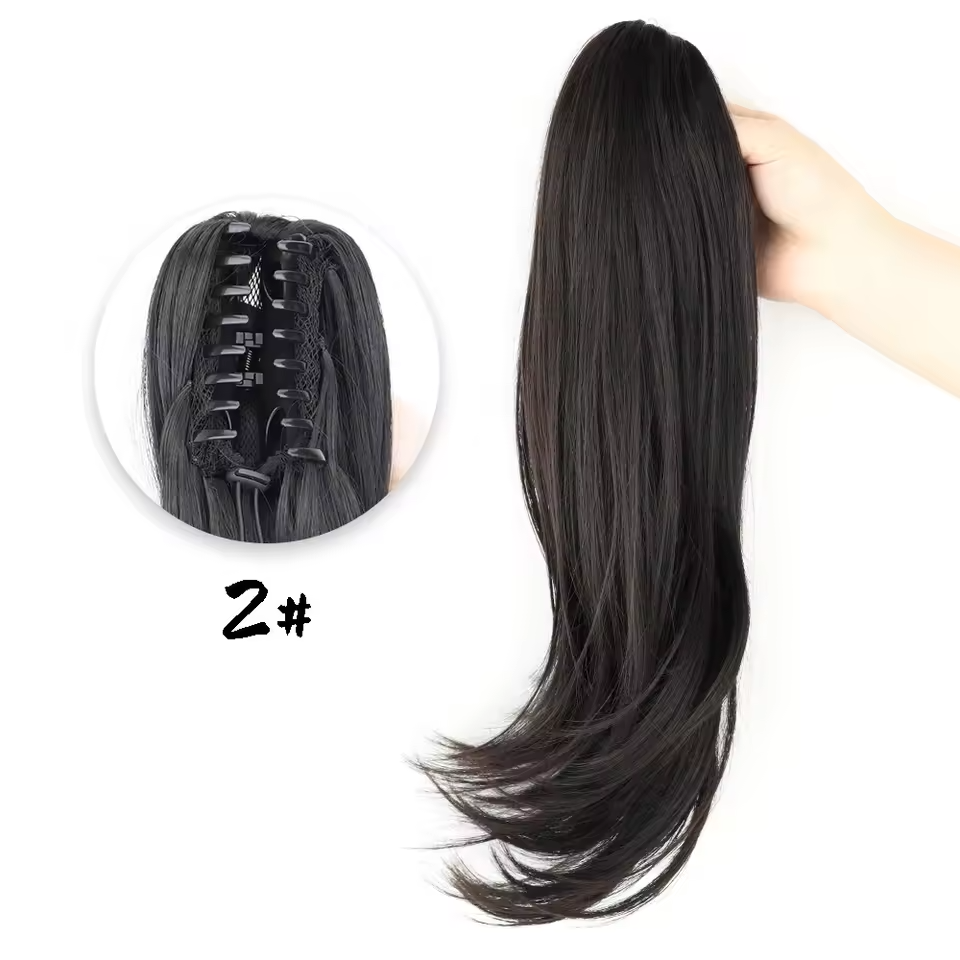 off back claw clip ponytail 
