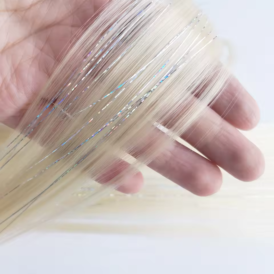 Pearl Blonde colored hair extensions