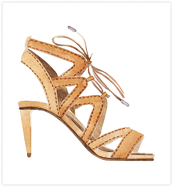 Metallic Sandals