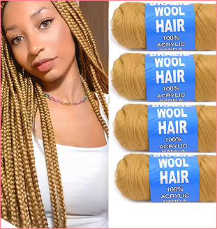 4 Pack Brazilian Wool Hair 