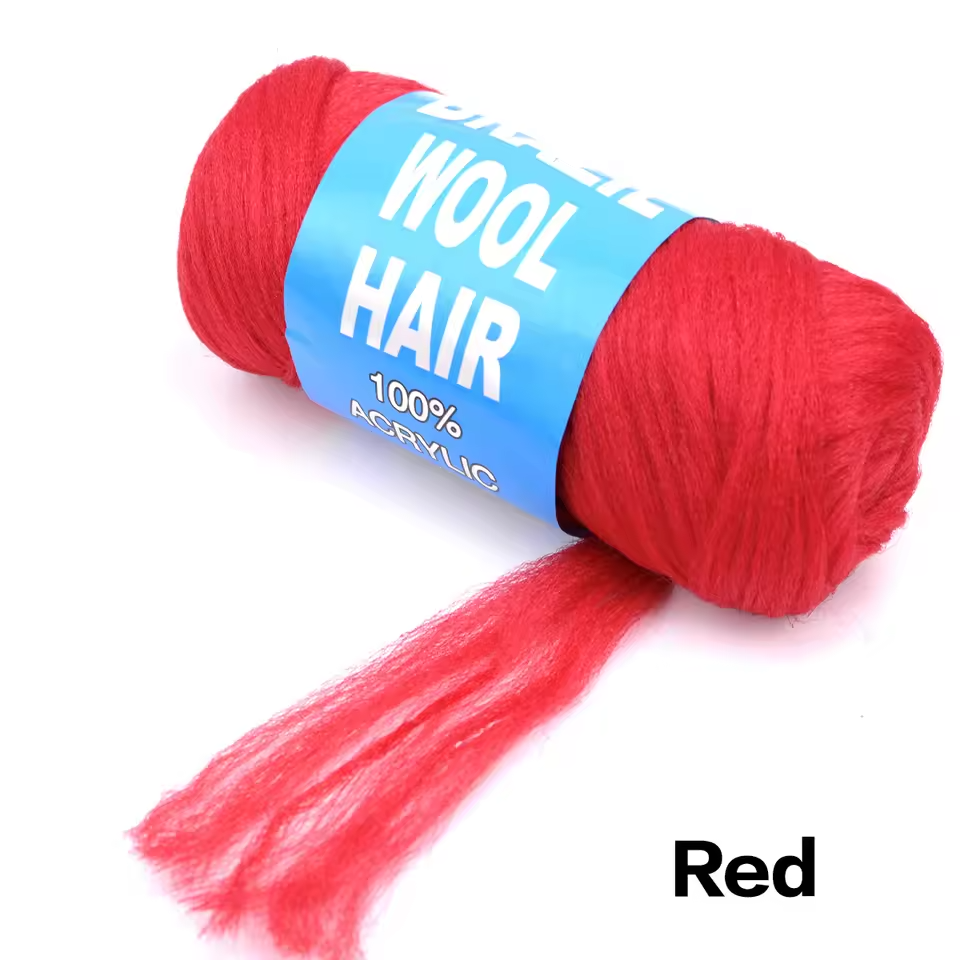 red brazil wool hair