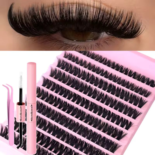 DIY Eyelash Extension Kit with Lash Bond, Seal and Lash Accessories