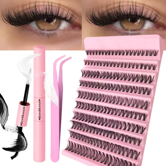 DIY Eyelash Extension Kit with Lash Bond, Seal and Lash Accessories