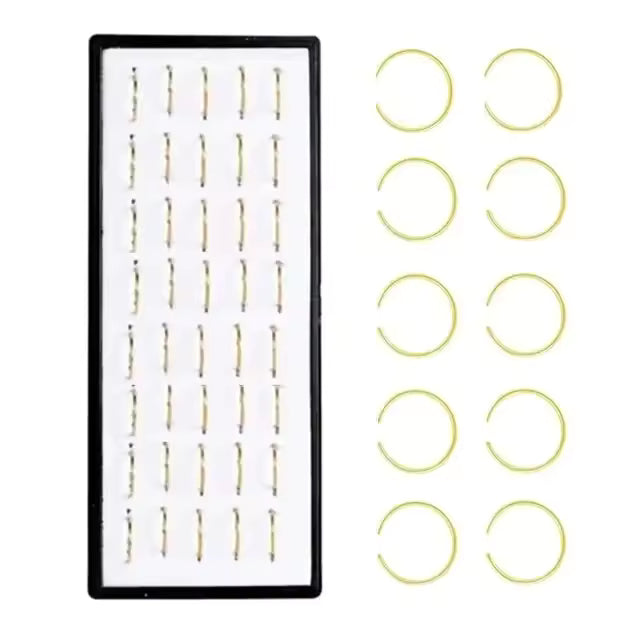 Fashion Crystal Stainless Steel Nose Stud Piercing for Women, Hypoallergenic 1.8mm Nose Ring, Straight/L/Screw Shaped