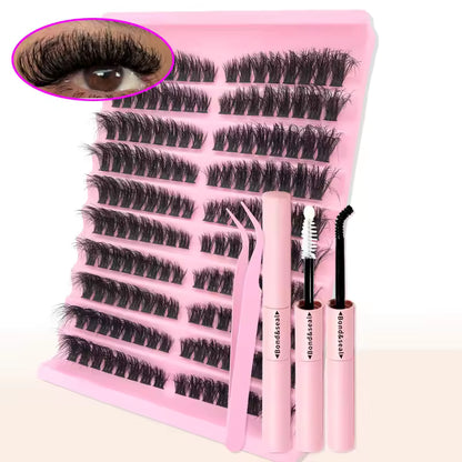 DIY Eyelash Extension Kit with Lash Bond, Seal and Lash Accessories