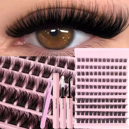 DIY Eyelash Extension Kit with Lash Bond, Seal and Lash Accessories