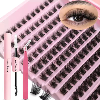 DIY Eyelash Extension Kit with Lash Bond, Seal and Lash Accessories