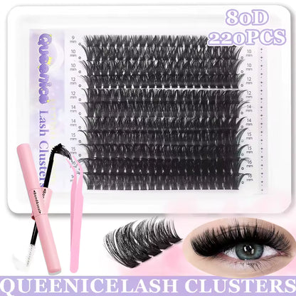 DIY Eyelash Extension Kit with Lash Bond, Seal and Lash Accessories