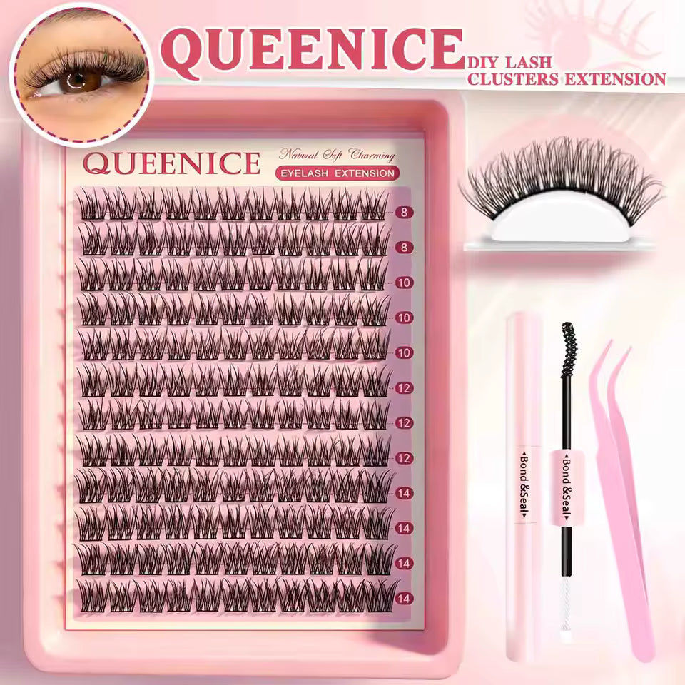 DIY Eyelash Extension Kit with Lash Bond, Seal and Lash Accessories
