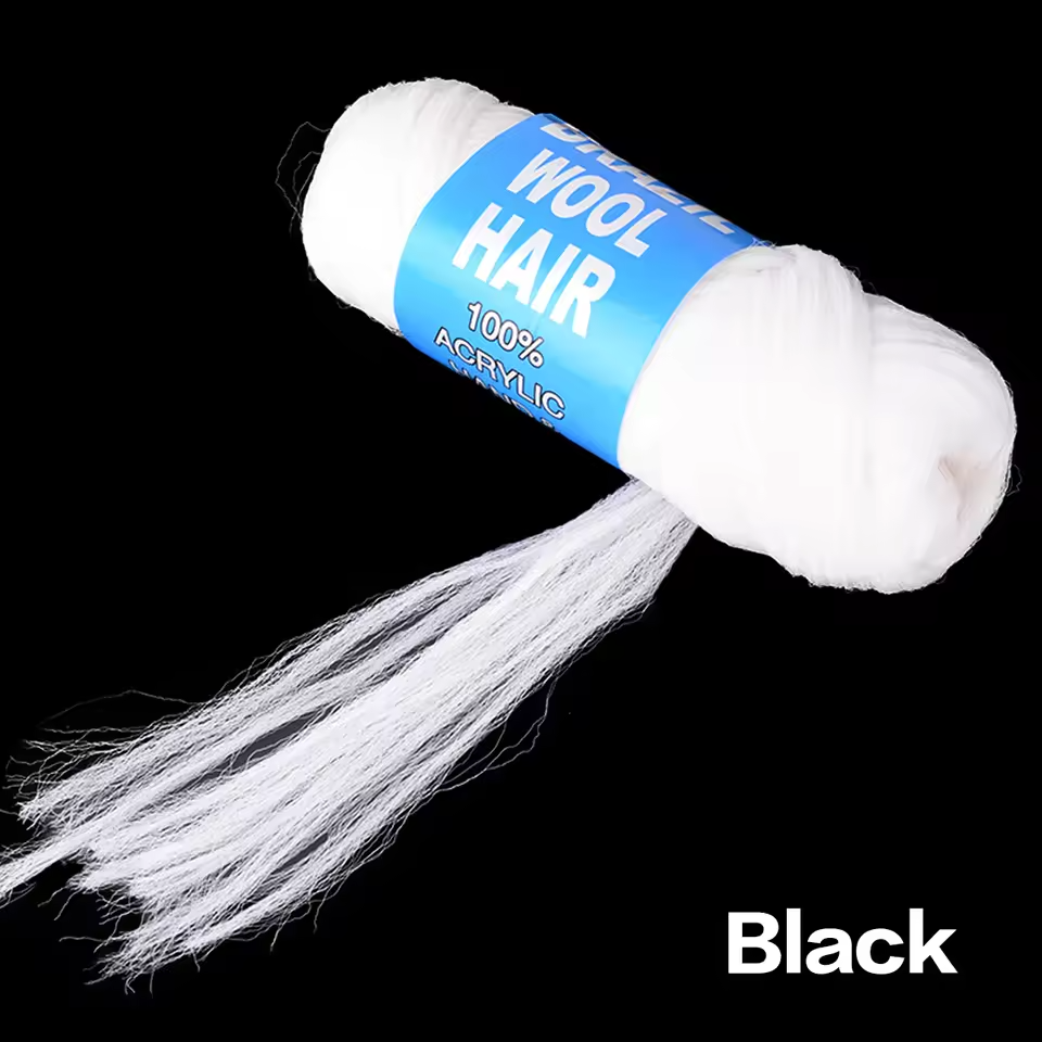 white brazil wool hair