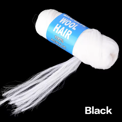 white brazil wool hair