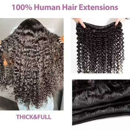 Curly Human Hair Bundles 30 32 Inch